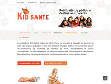 Tablet Screenshot of kid-sante.com